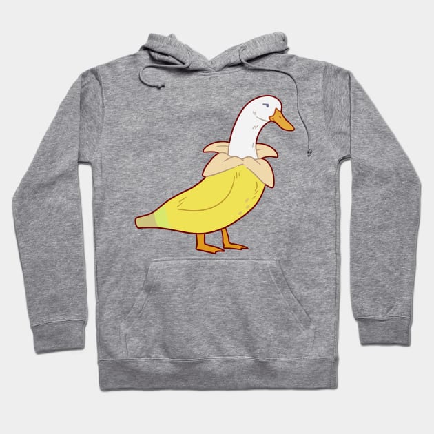 Banana Duck Hoodie by saradaboru